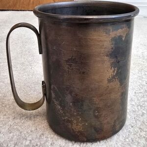 Antique Tankard Cup Etched Gatlinburg Tenn